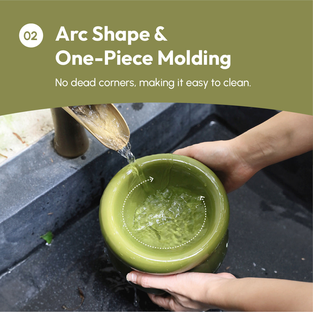 Soufflé Pet Bowl Avocado Green