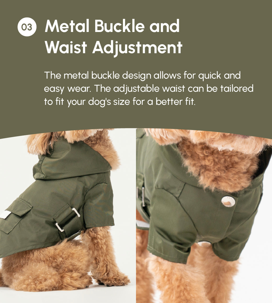 Bowery Raincoat in Green