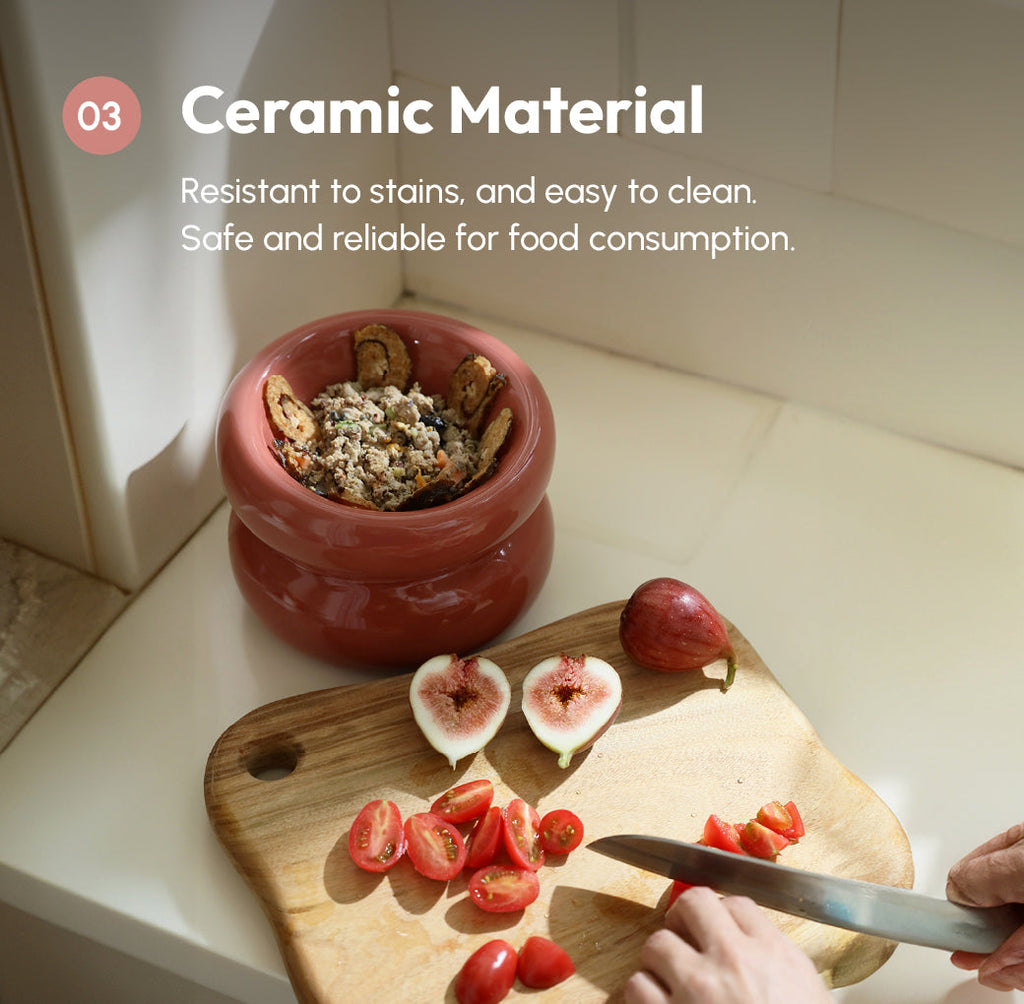 Souffle Pet Bowl Rose Pink