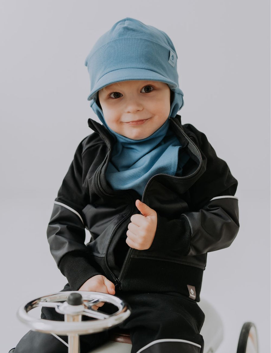 Kids' Cotton Sweat Jacket – Waterproof & Reflective Details by Breden at brixbailey.com