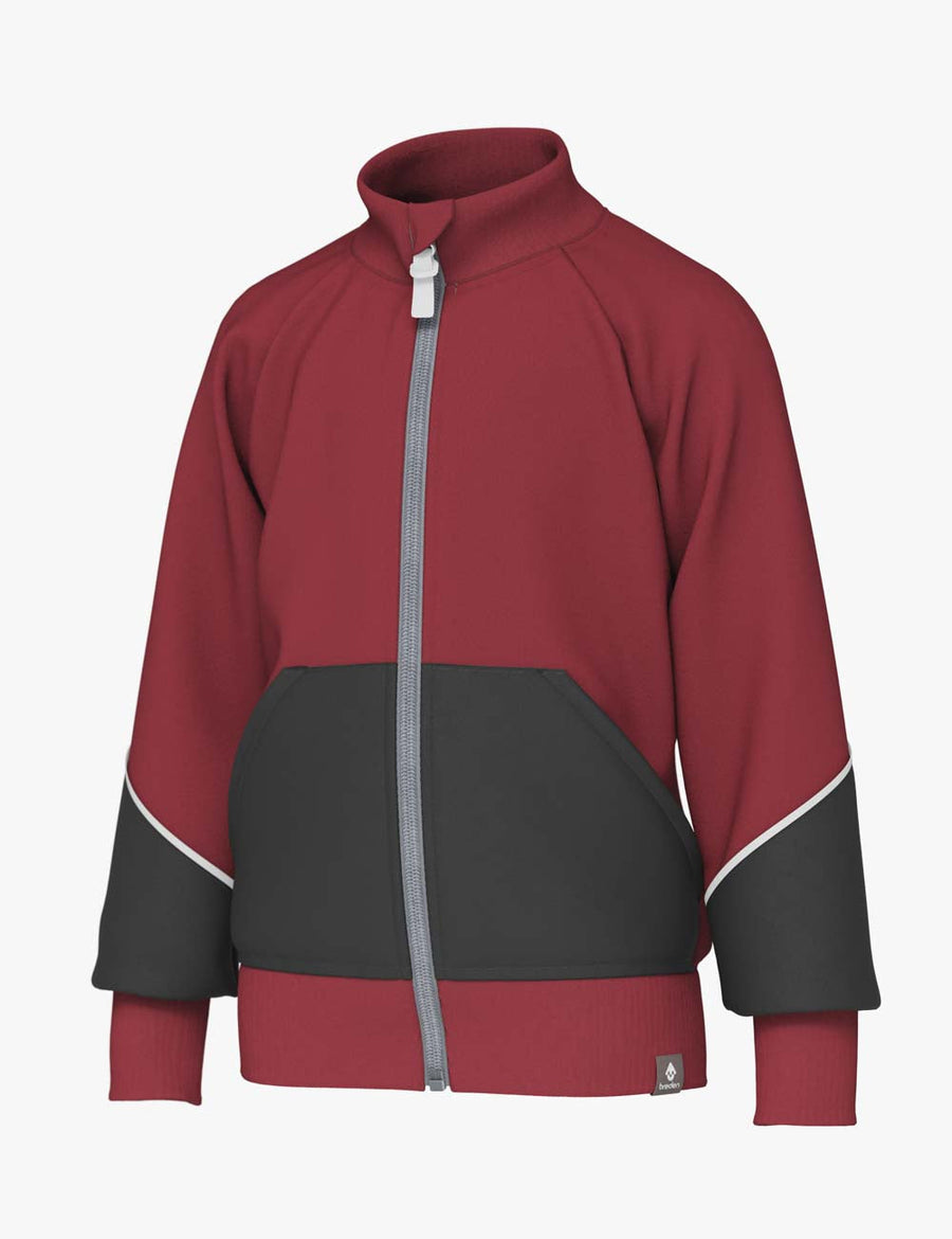 Kids' Cotton Sweat Jacket – Waterproof & Reflective Details by Breden at brixbailey.com