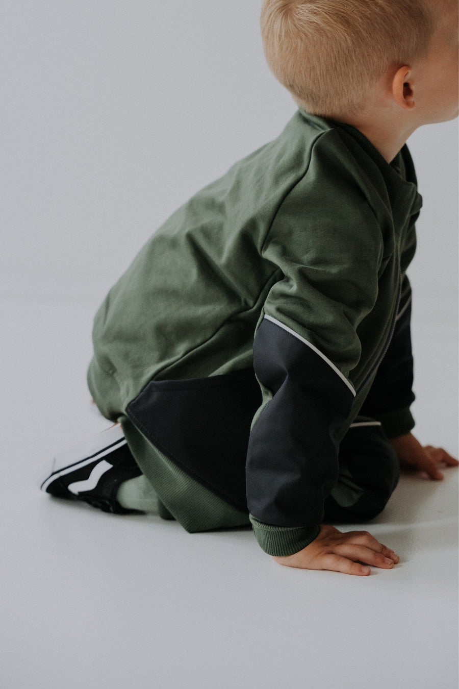 Kids' Cotton Sweat Jacket – Waterproof & Reflective Details by Breden at brixbailey.com