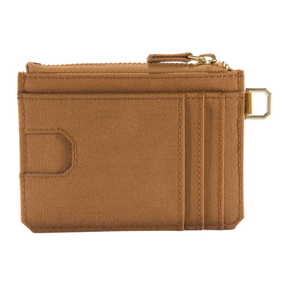Nylon Duck Zippered Card Keeper Wallet