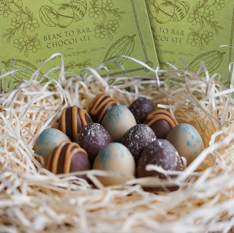 Hand-Decorated Mini Easter Egg Truffles