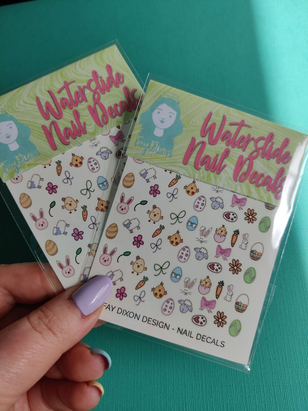 Easter Waterslide Nail Decals