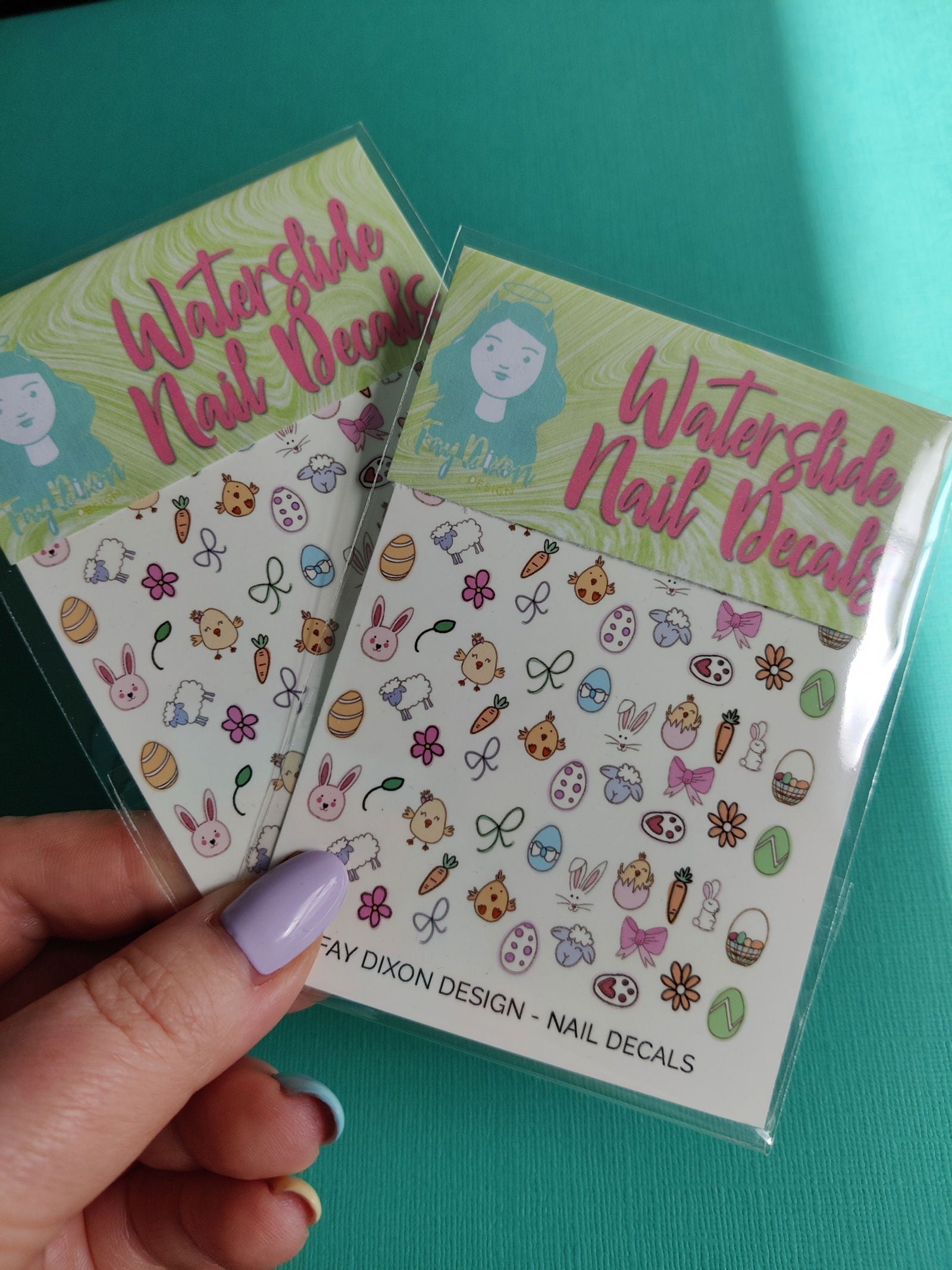 Easter Waterslide Nail Decals