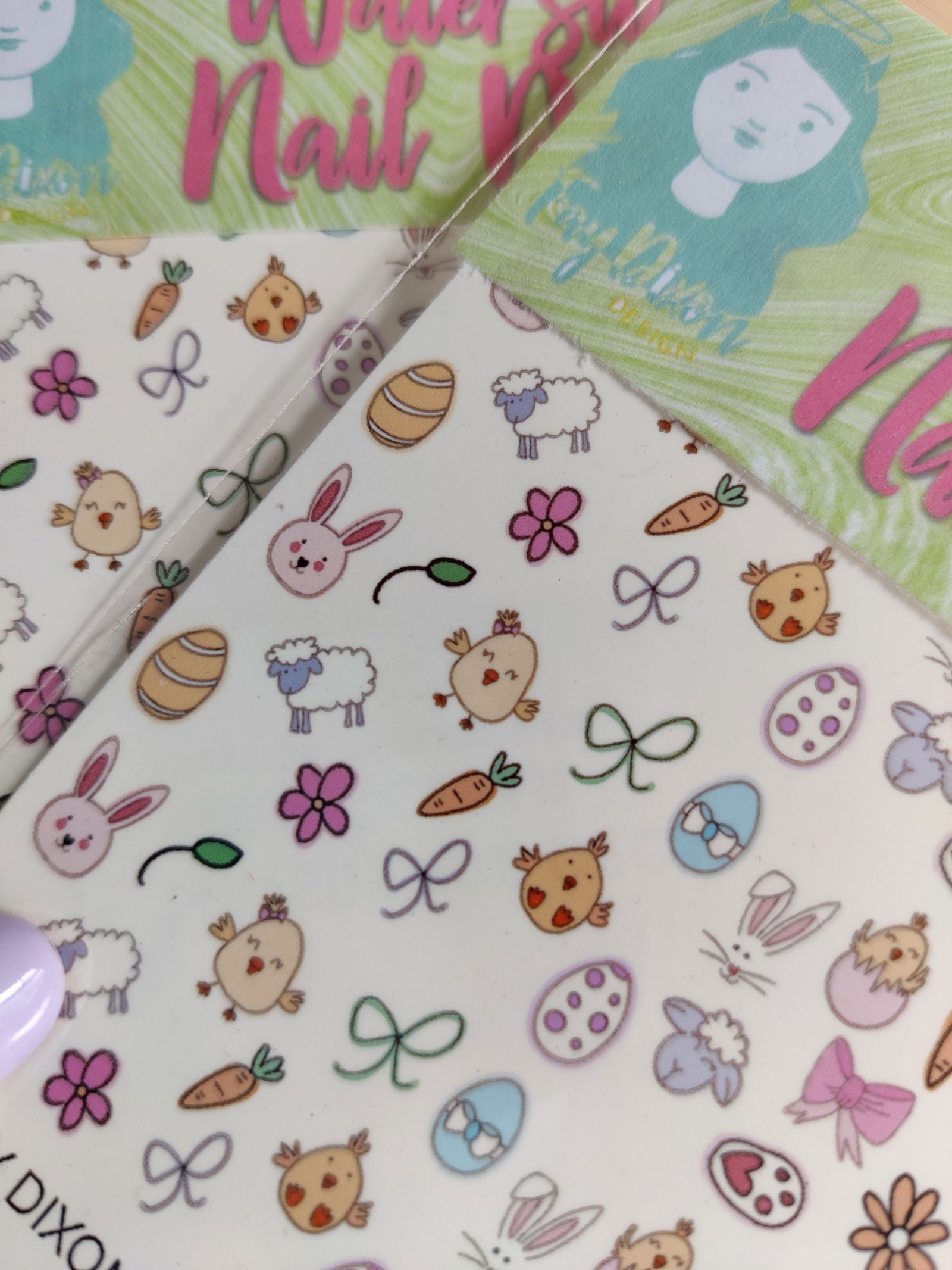 Easter Waterslide Nail Decals