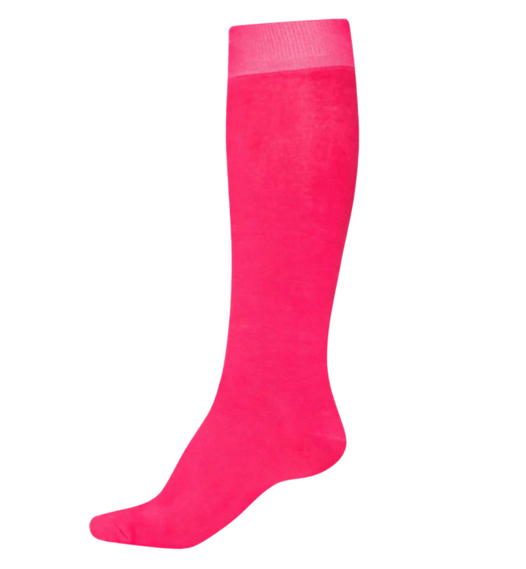 Knee High Bamboo Thermal Socks in Pink Punch