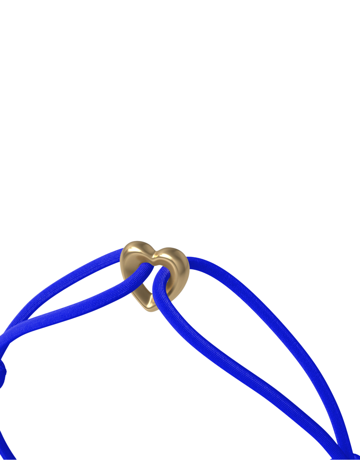 Golden Heart Cord Bracelet