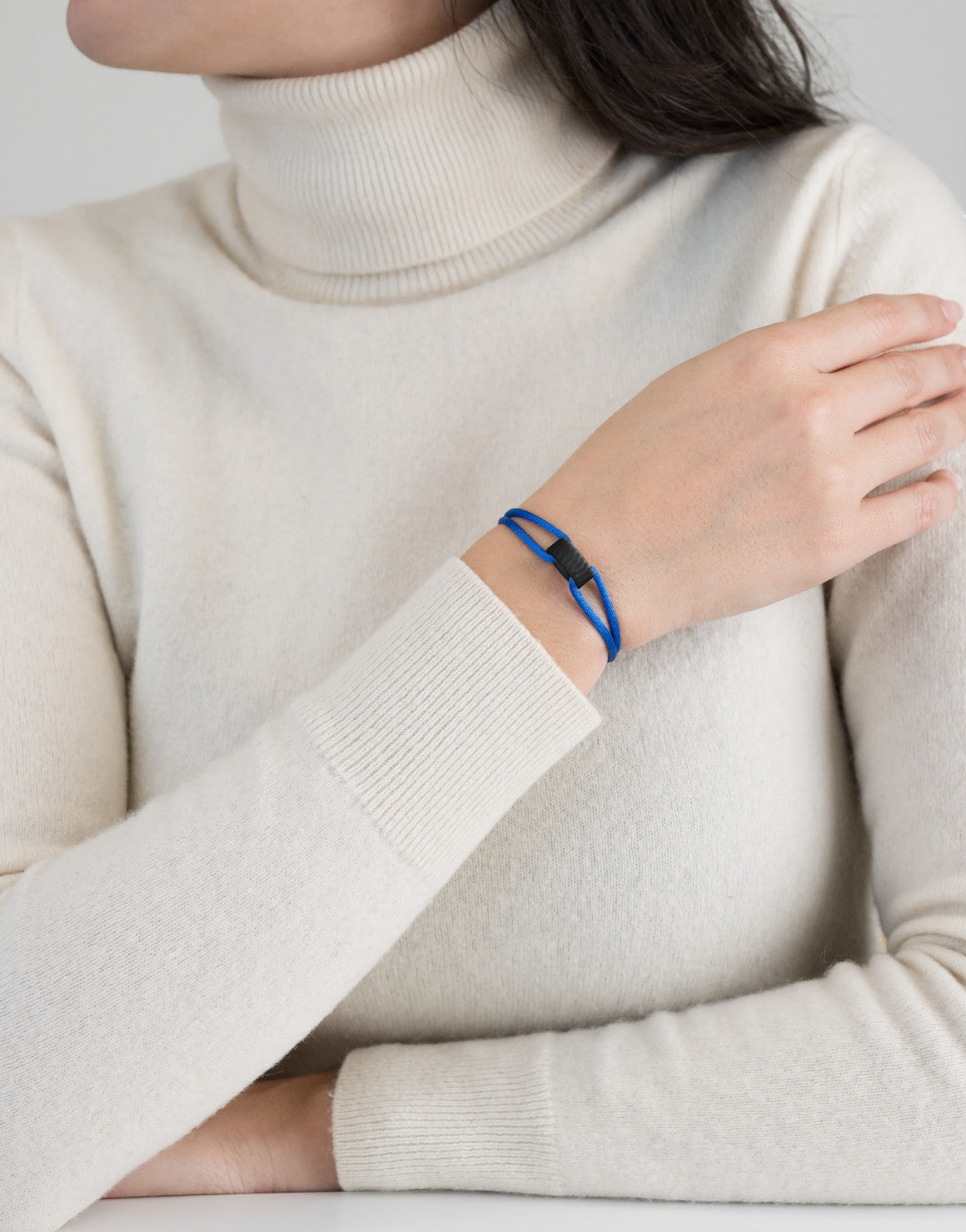 Carbon Regent Cord Bracelet