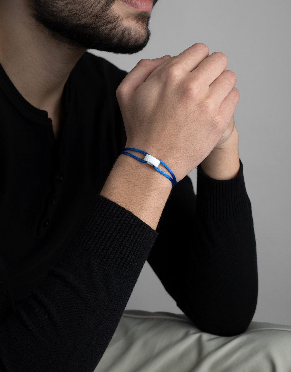 Snow Regent Cord Bracelet