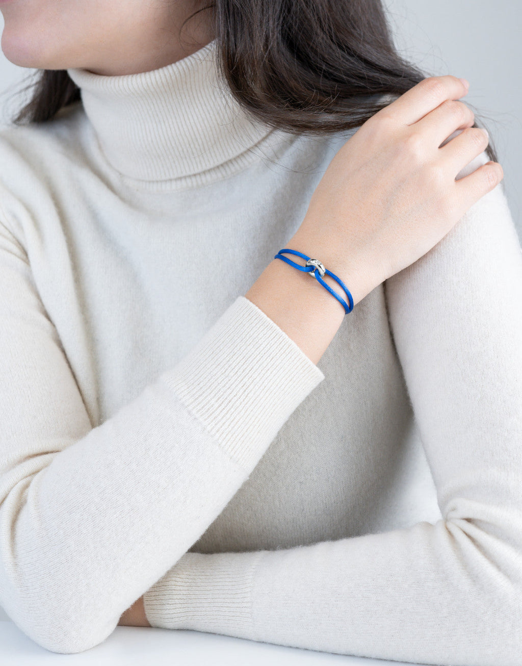 Silver Soho Diamond Cord Bracelet