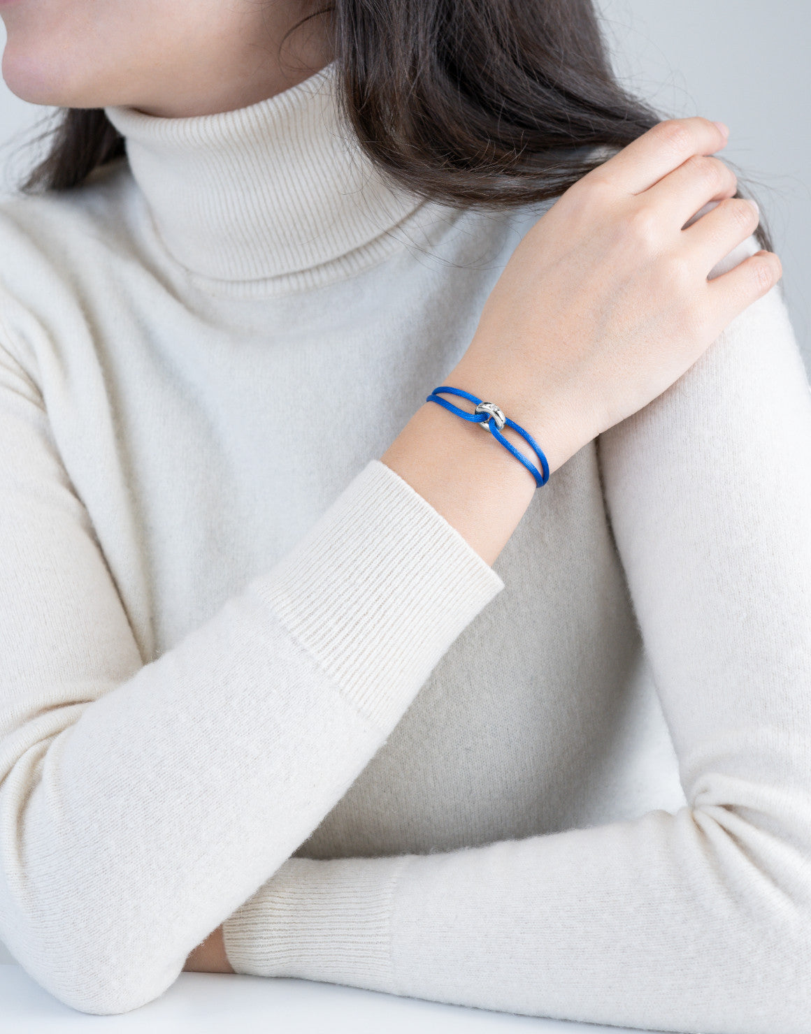 Silver Soho Diamond Cord Bracelet