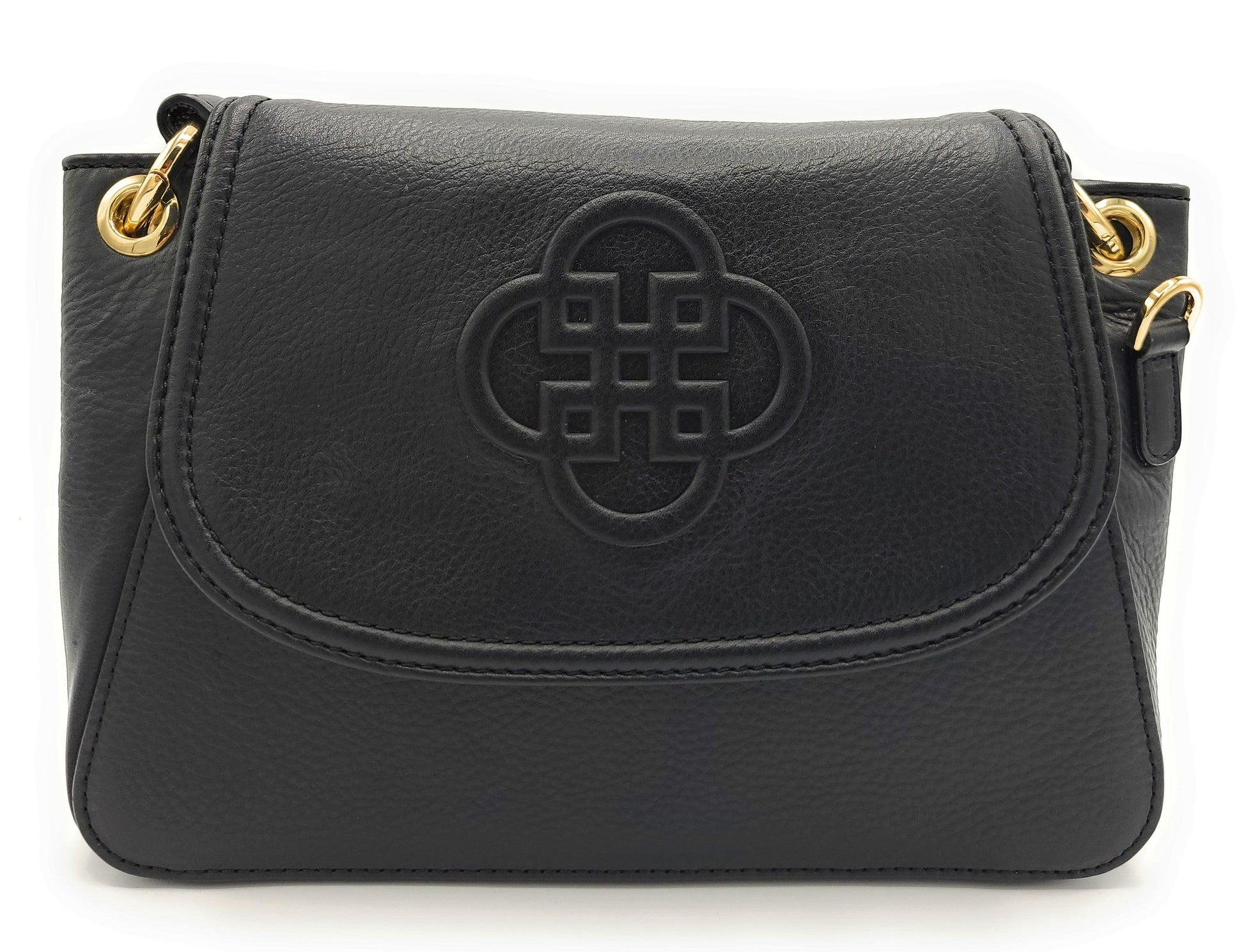 Emma Real Leather Designer Handbag with Ring Detail