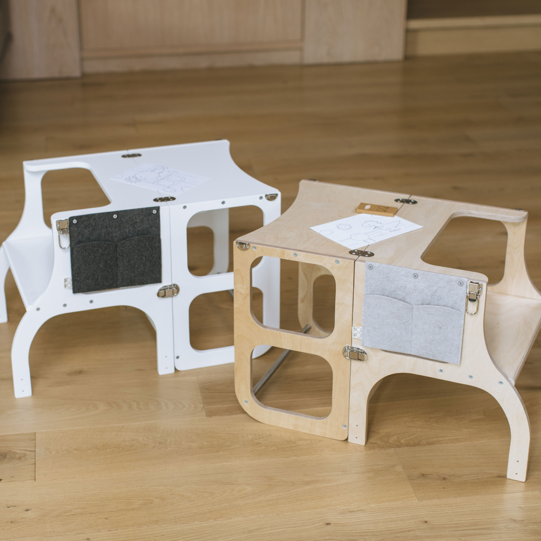 2-in-1 Montessori Helper Tower & Table – Safe & Convertible by Ette Tete at www.brixbailey.com