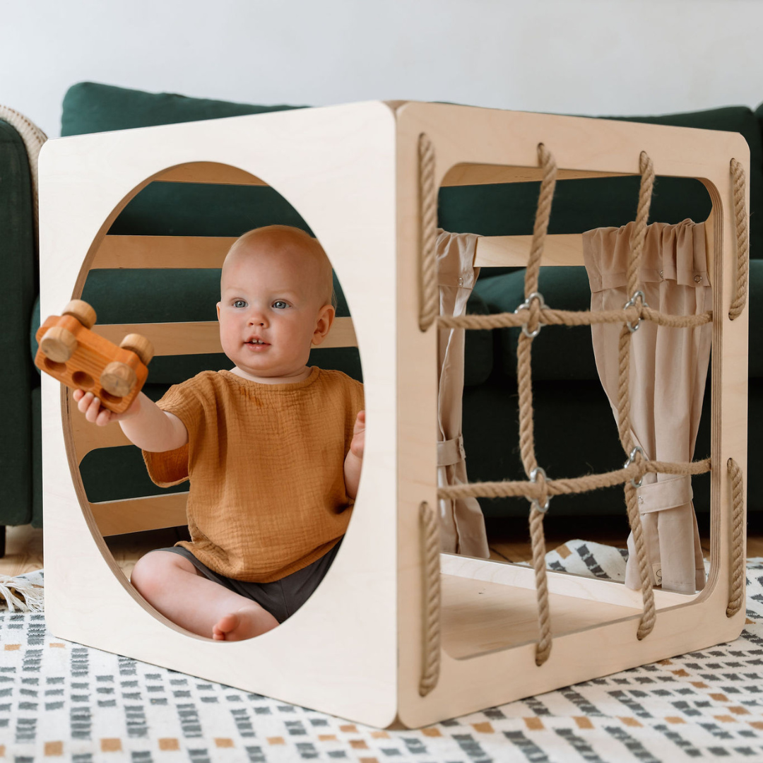 CUBITRI Ultimate Climbing Play Cube - Inspired by Pikler & Montessori for Dynamic Child Play by Ette Tete at www.brixbailey.com