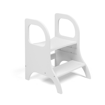 MIIMO® Adjustable Height Step Stool - White