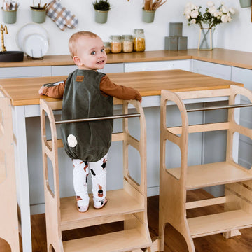 Montessori-Inspired Helper Tower for Active Kids - Enhance Your Child's Independence & Learning by Ette Tete at www.brixbailey.com