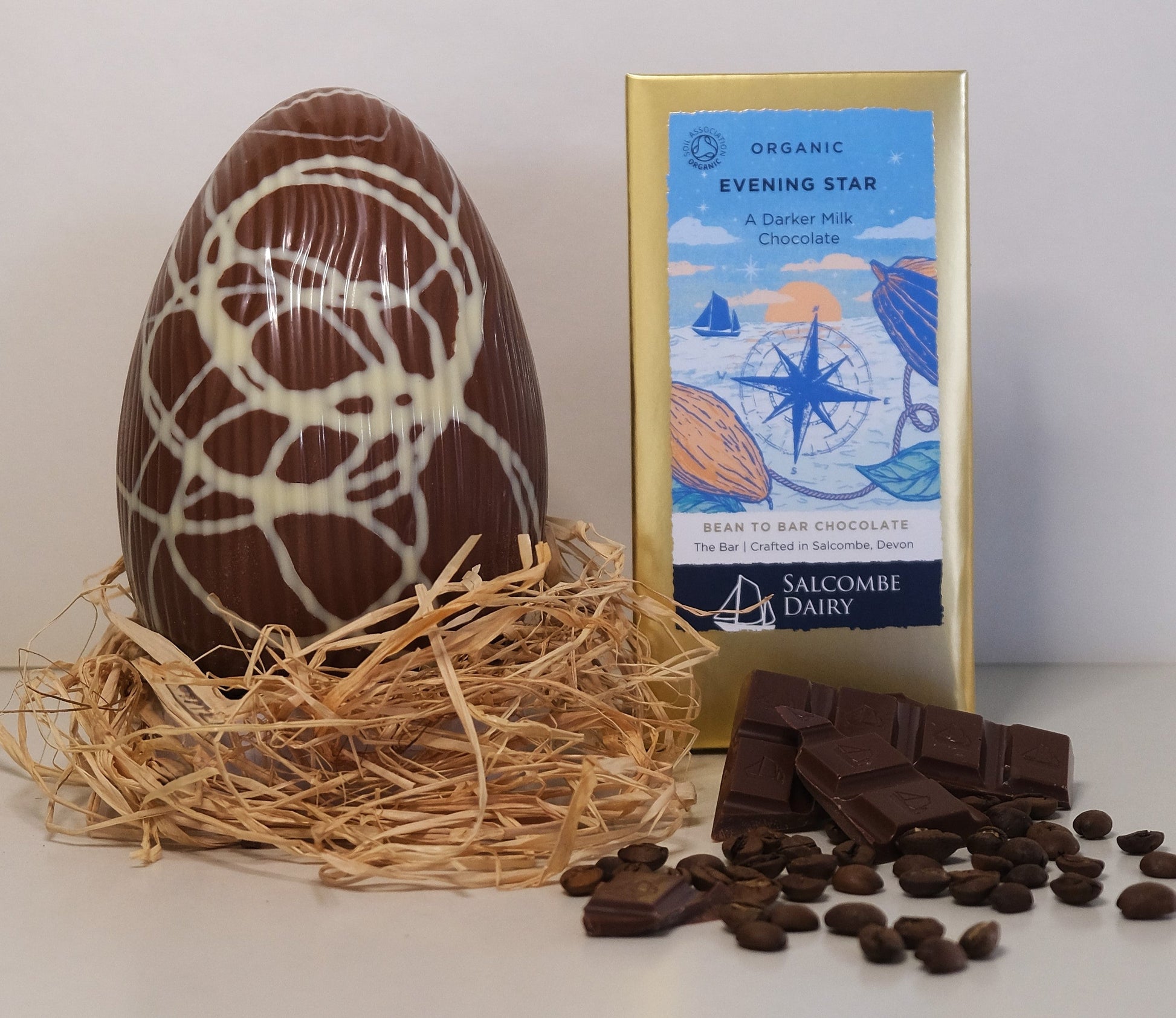 Evening Star Coffee Swirl Easter Egg