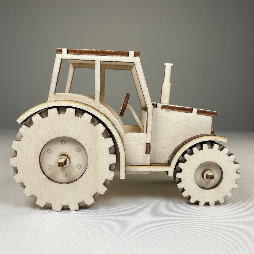 Tractor Puzzle - Pre-Built Model by Curious Rabbit ®