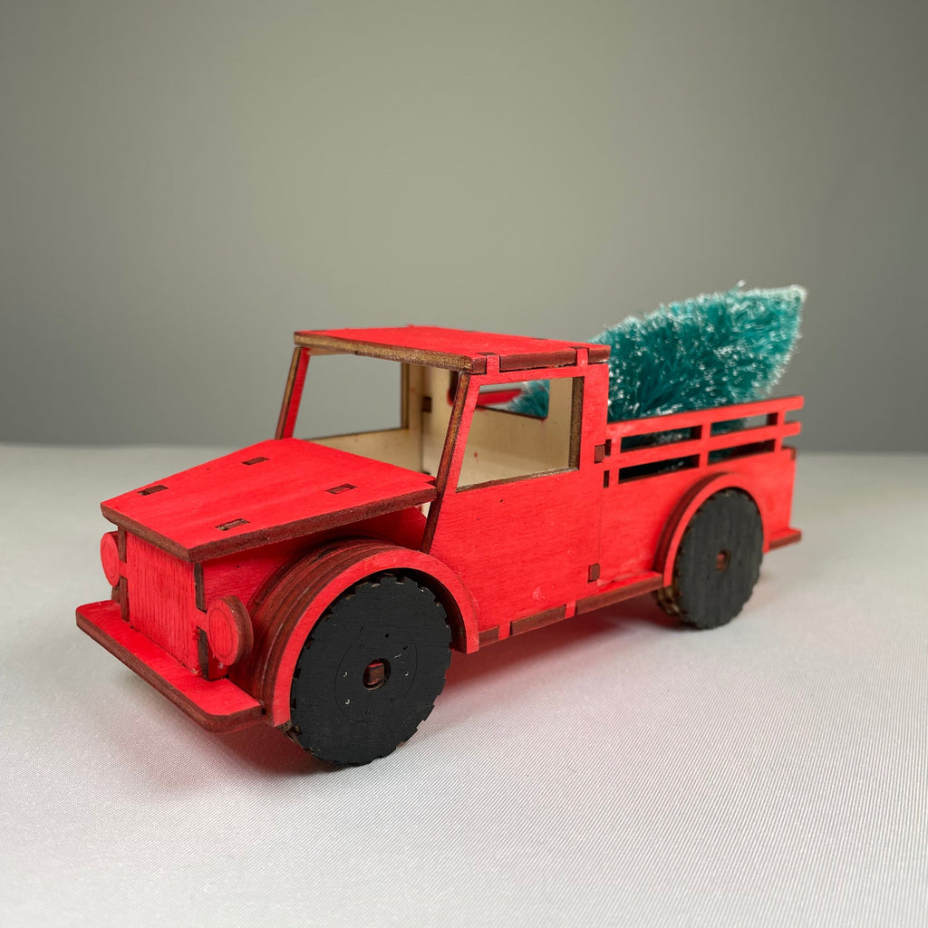 Truck with Christmas Tree - Pre-Built Model by Curious Rabbit ®