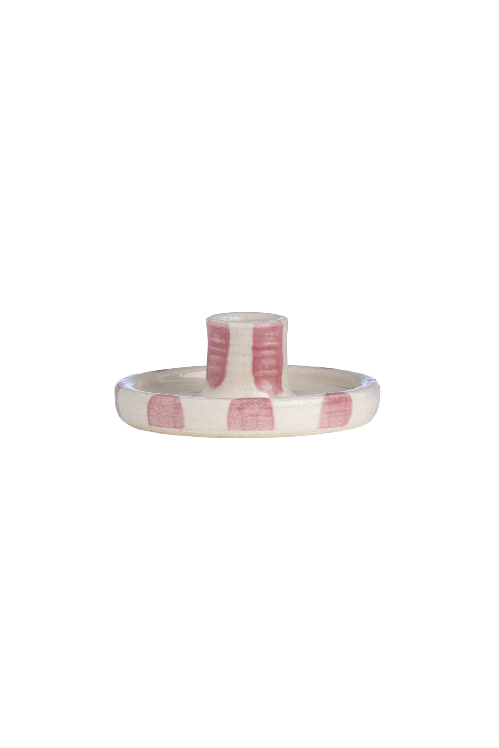 Handmade Ceramic Candle Holders with Drip Tray