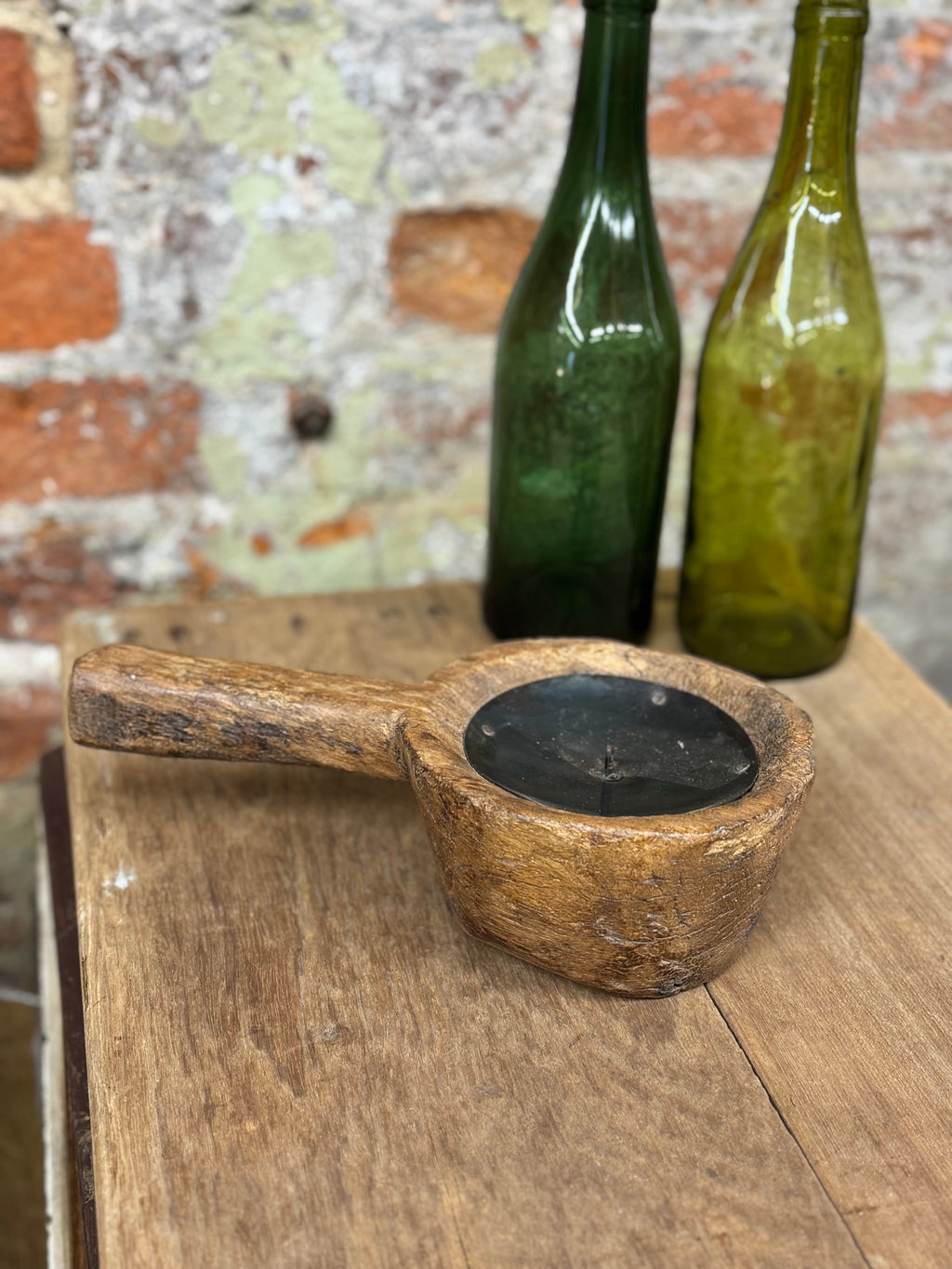 Rustic Wooden Candle Holder / Church Candle Stand / Reclaimed Farmhouse Decor RR