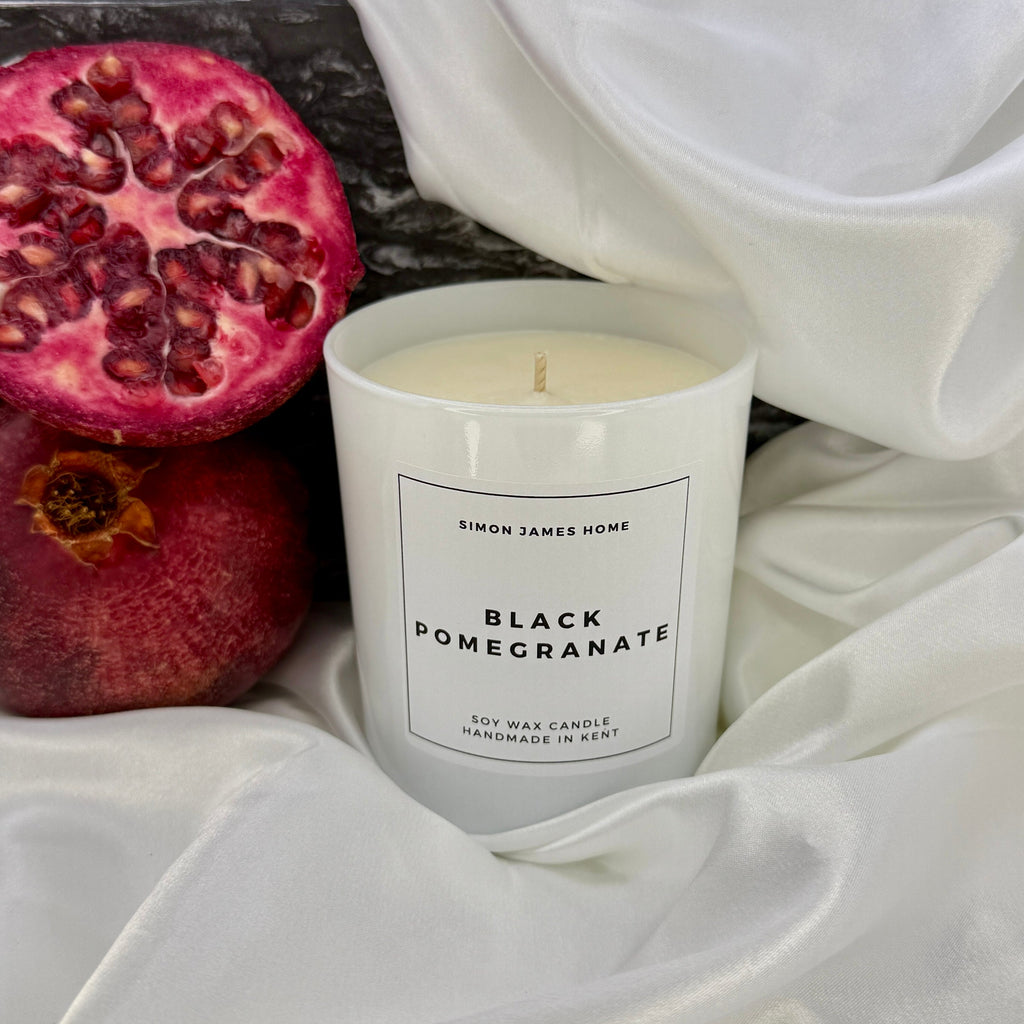 Black Pomegranate Handmade Soy Wax Candle