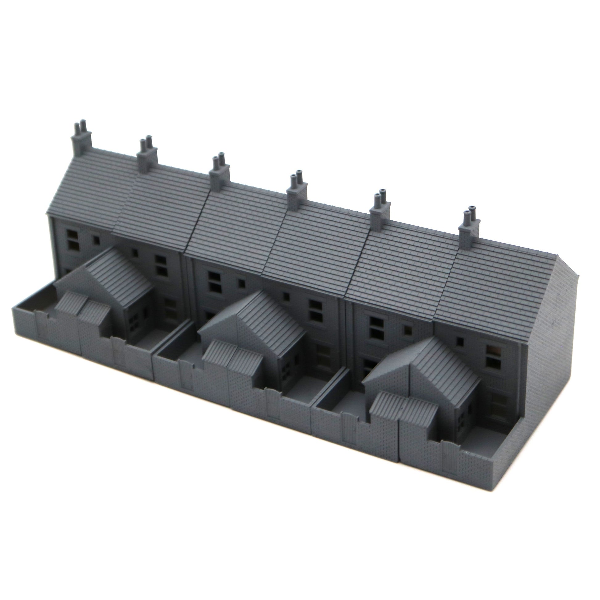 OO Scale Terrace House Collection - 6 Piece Detailed Model Pack