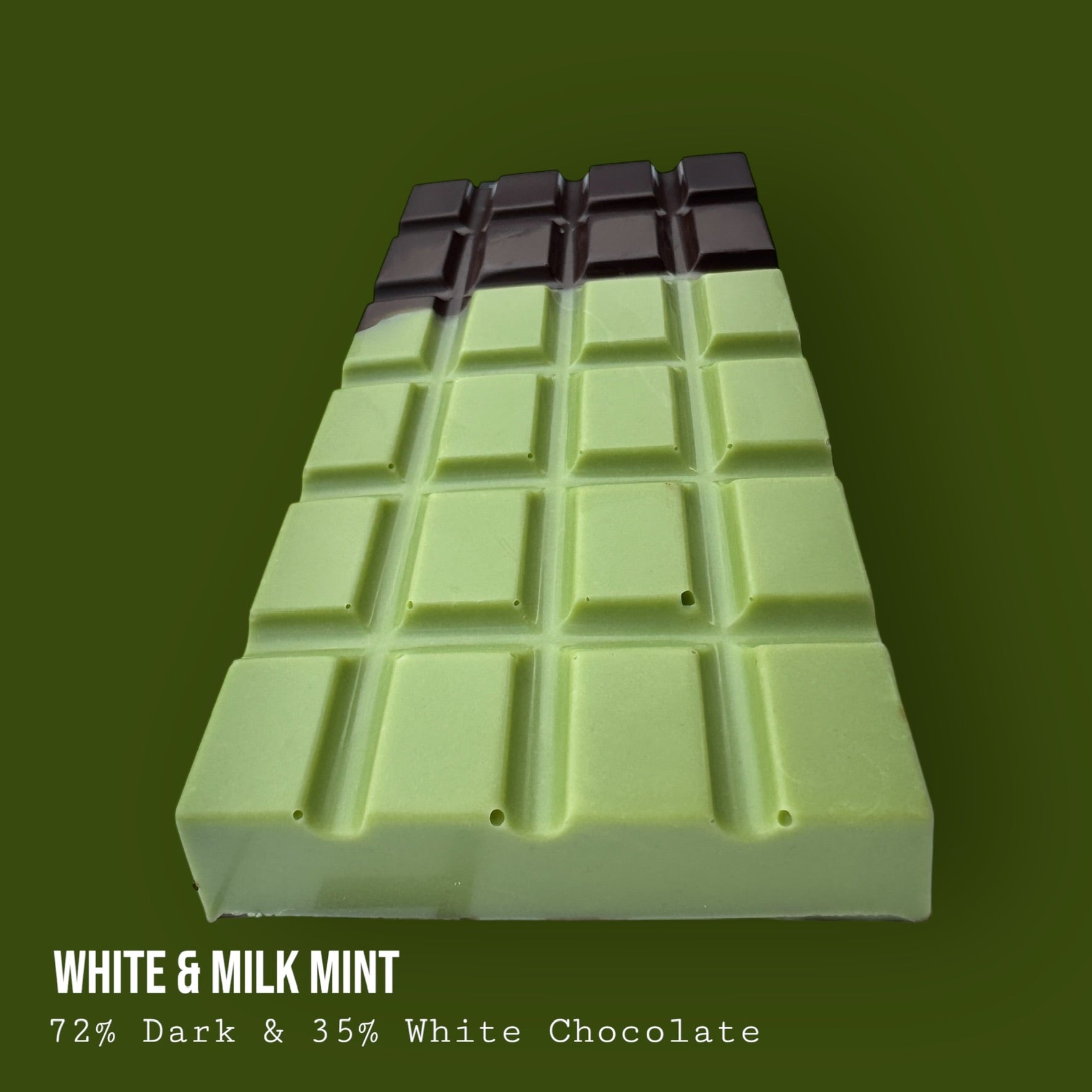 Dark and White Chocolate with Mint Filling 220g