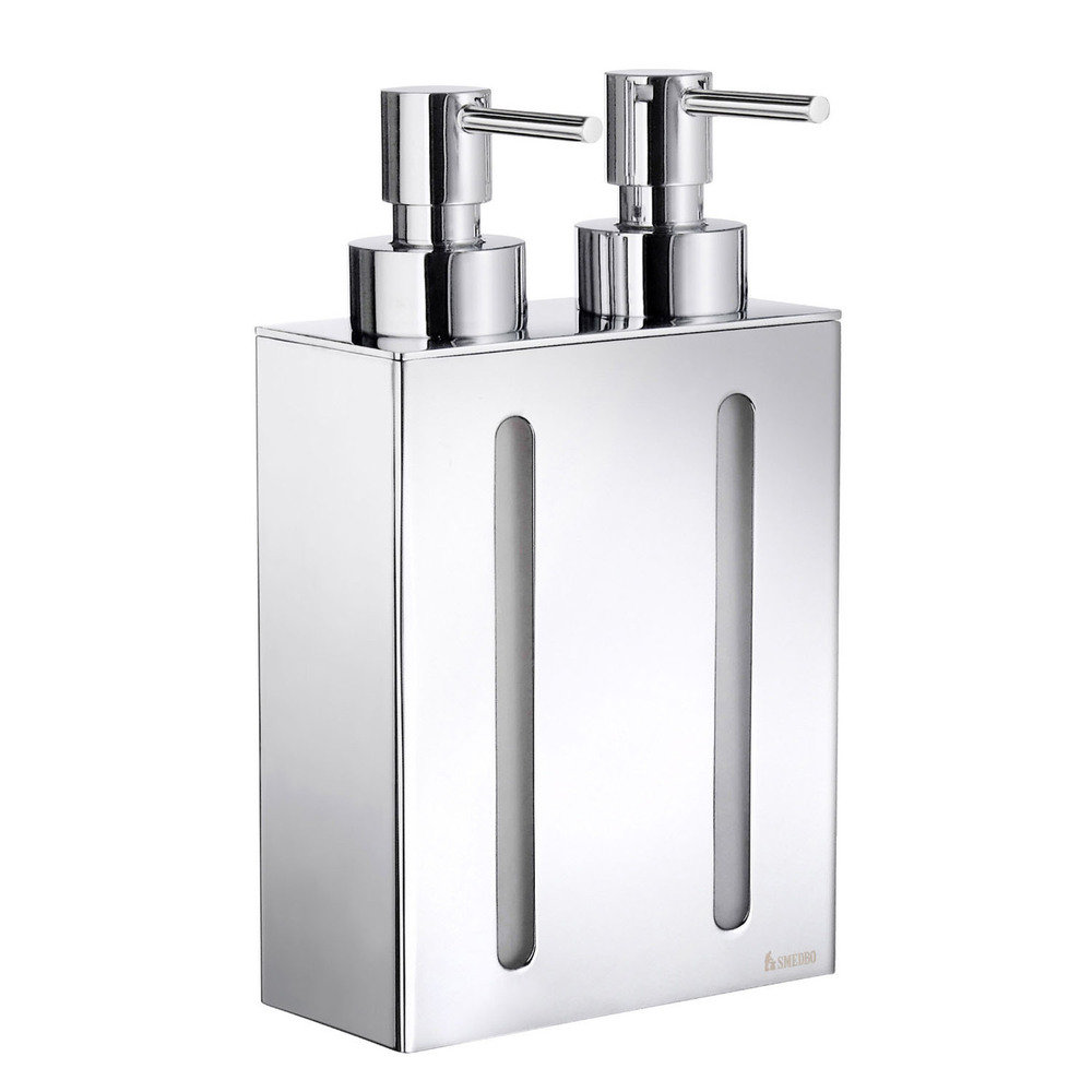 Polished Chrome Double Wall Soap Dispenser
