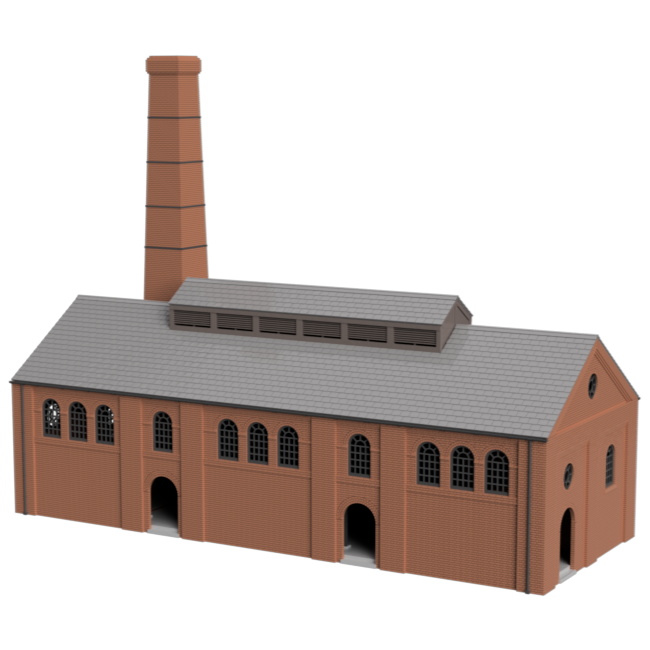 N Scale Gas Works Retort House Model Kit