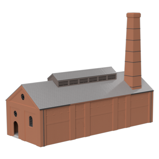 Detailed Coal Gas Retort House Model OO HO Scale