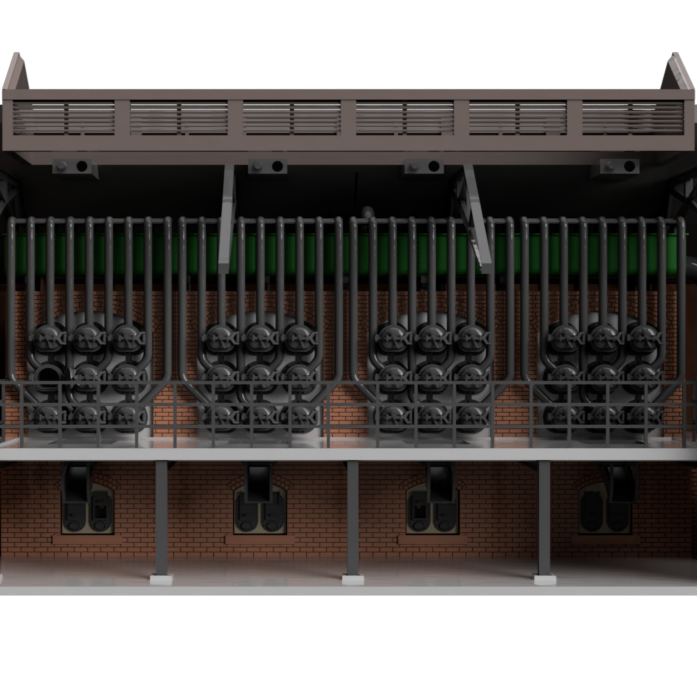 Detailed Coal Gas Retort House Model OO HO Scale