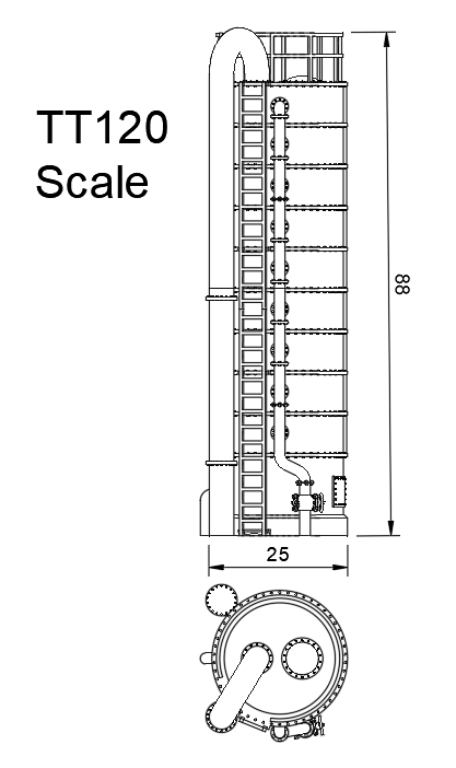 Coal Gas Scrubber Model Building Kit 3mm Scale
