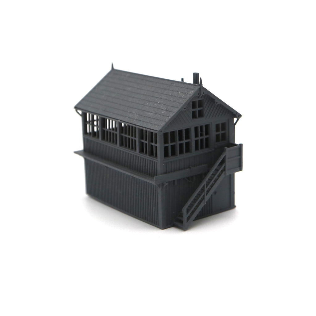 LNER Signal Box O Scale Model with Detailed Interior