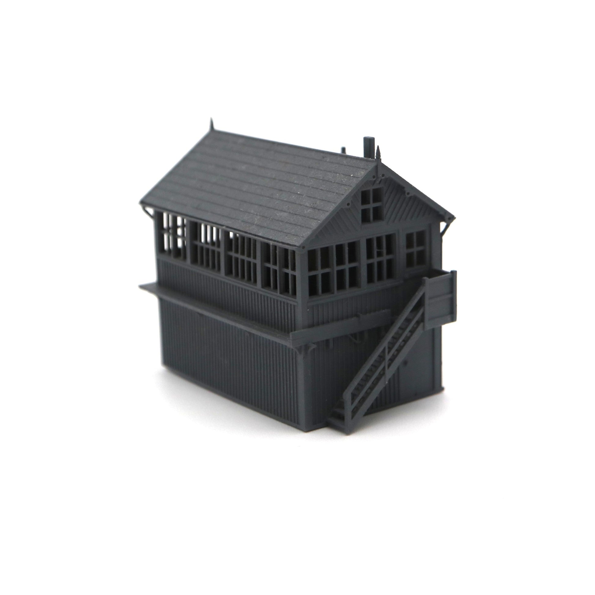 LNER Signal Box O Scale Model with Detailed Interior