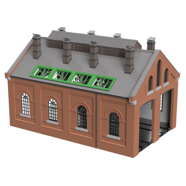 Detailed LNER Engine Shed OO HO Scale Model Kit