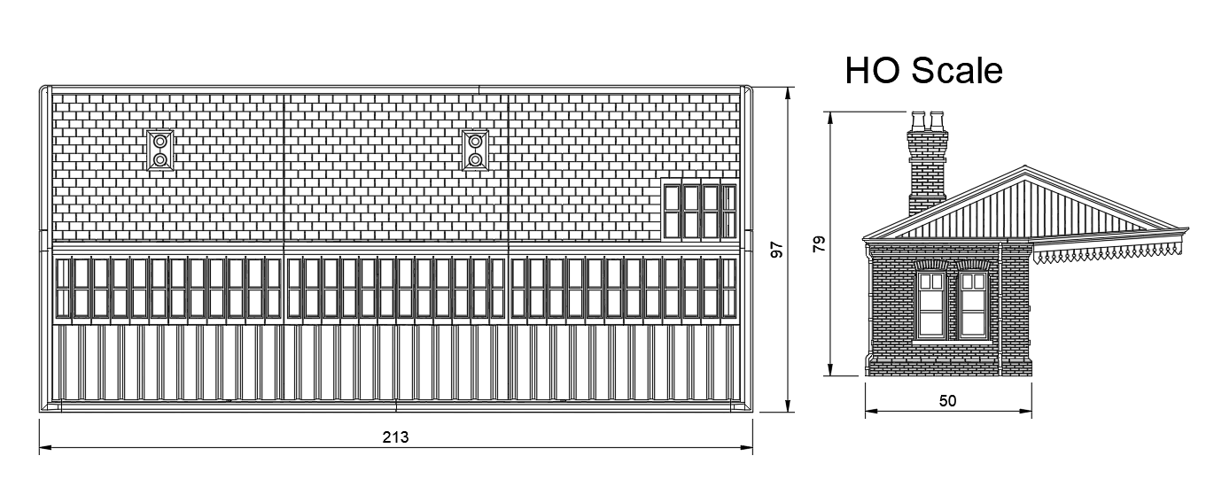 Lambourn Station OO HO Scale Model Building Kit