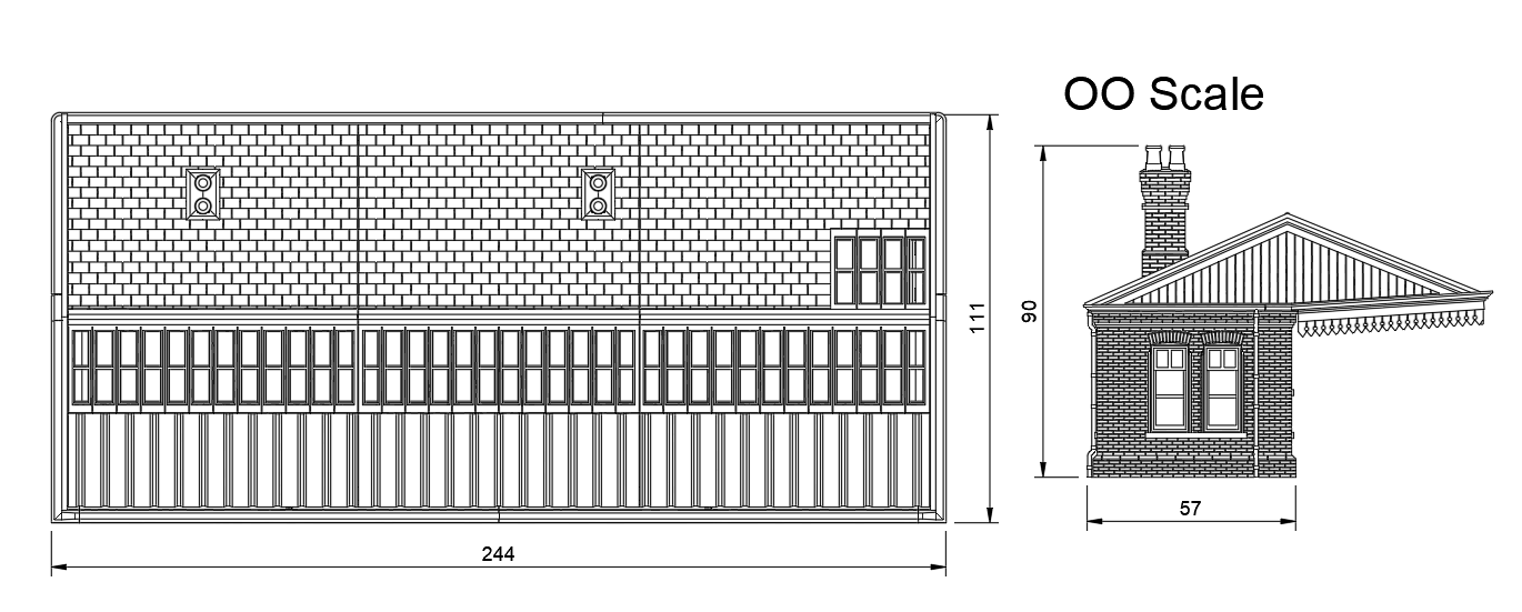 Lambourn Station OO HO Scale Model Building Kit