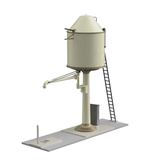 Detailed Water Tower Model TT120 3mm Scale