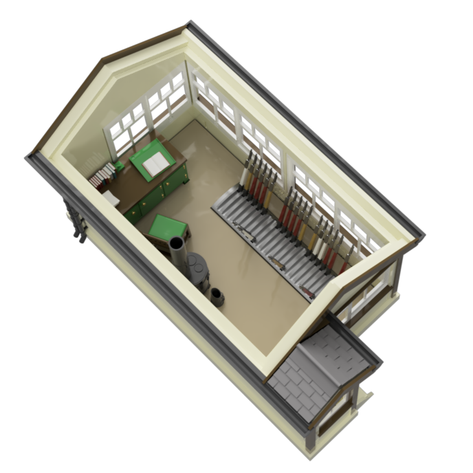 GWR Signal Box OO HO Scale Model Kit