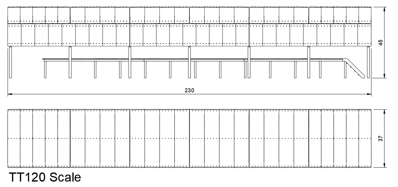 GWR Carriage Shed Model Kit TT120 3mm Scale