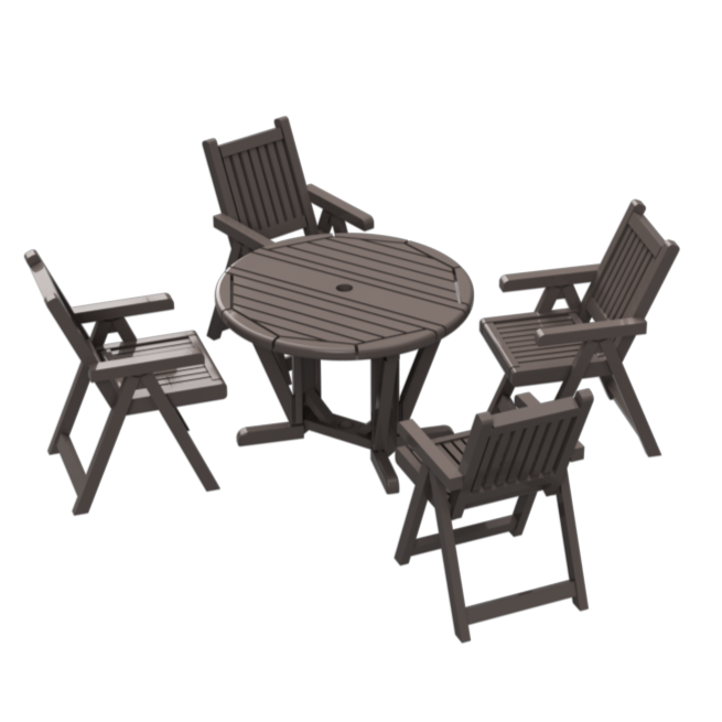 Garden Furniture Picnic Benches OO HO Scale Model Kit