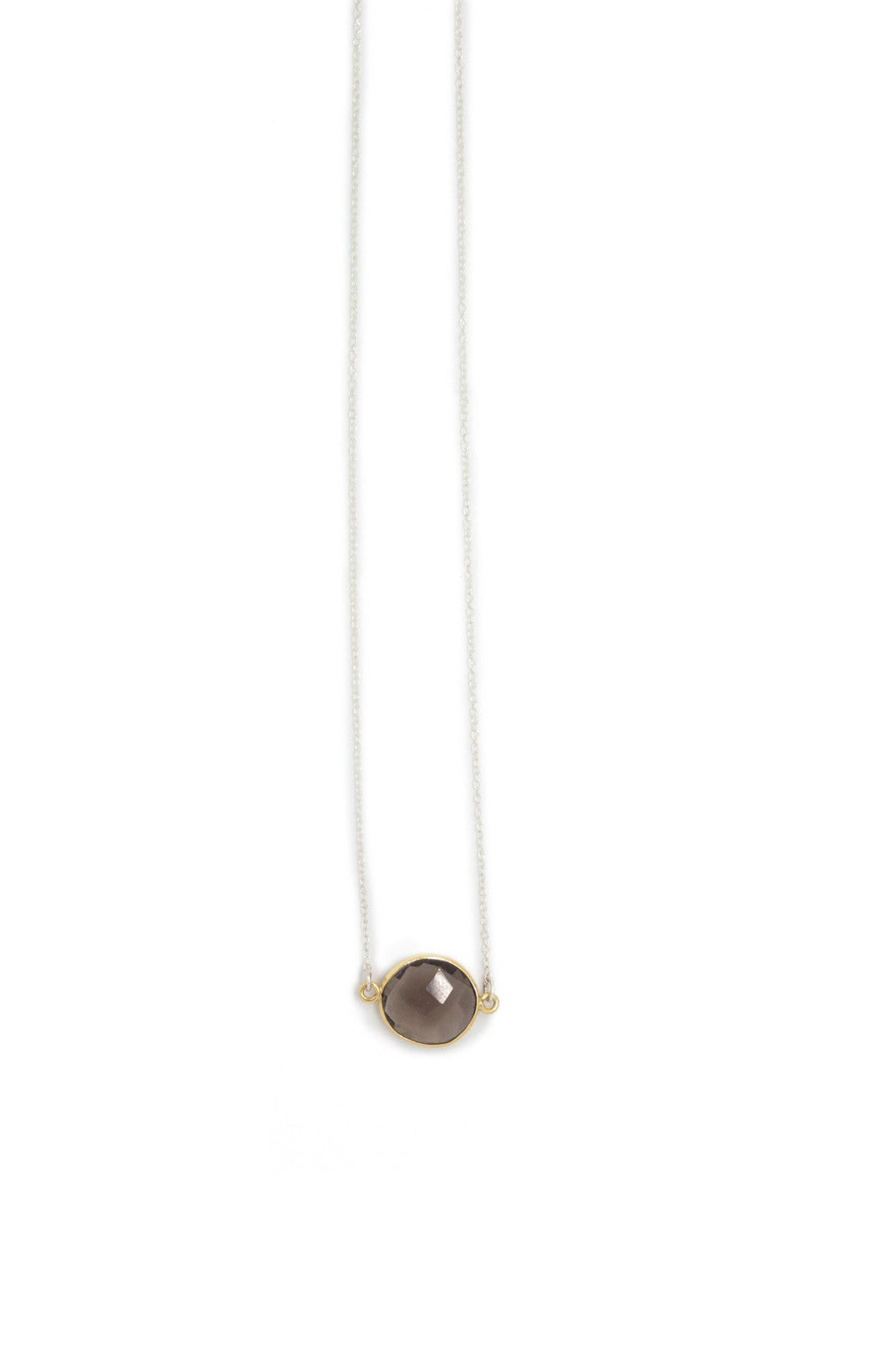 Mrs. Parker Necklace in Smoky Quartz