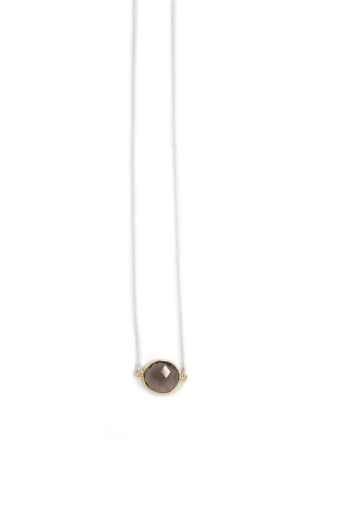 Mrs. Parker Necklace in Smoky Quartz