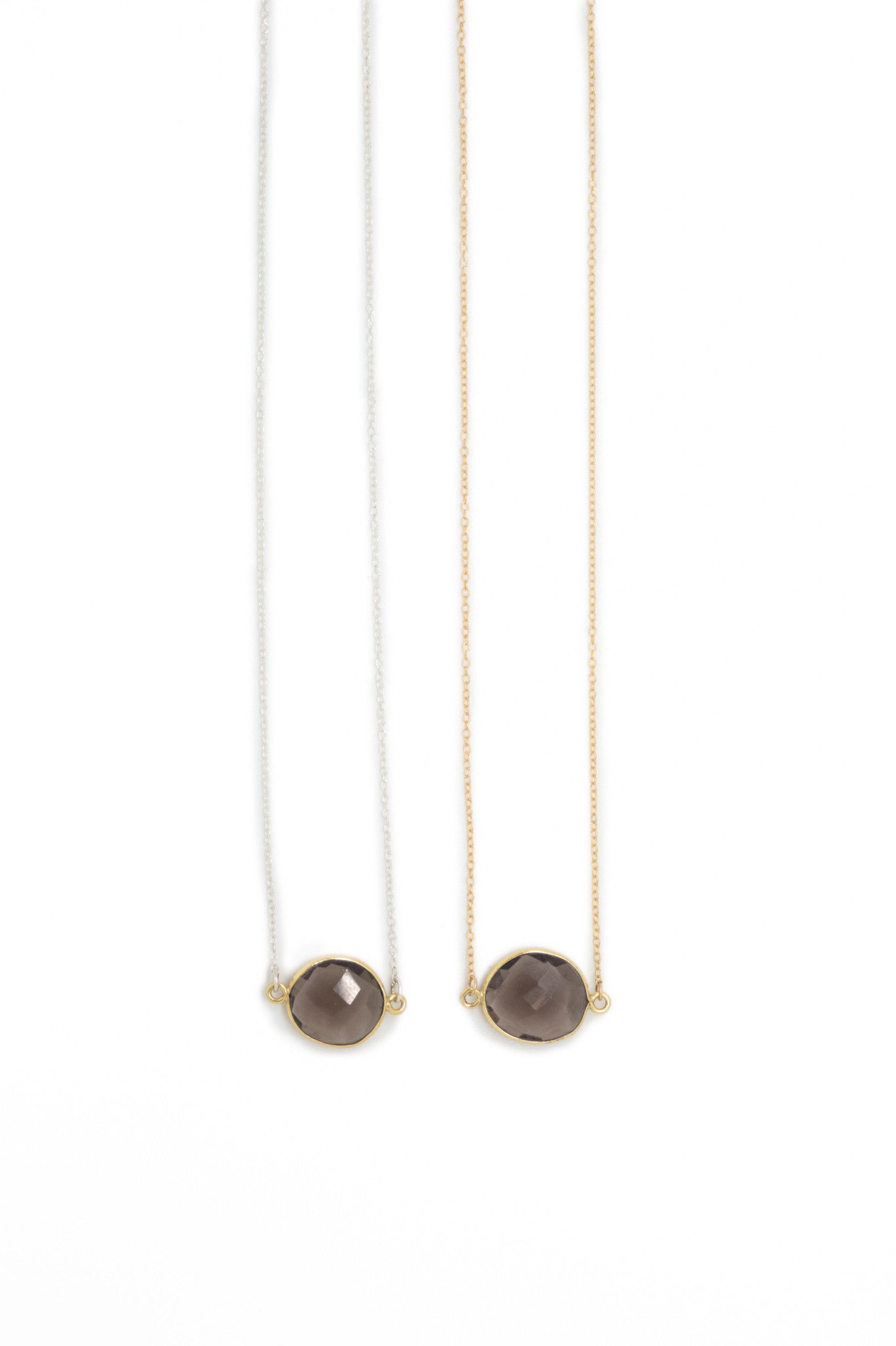 Mrs. Parker Necklace in Smoky Quartz