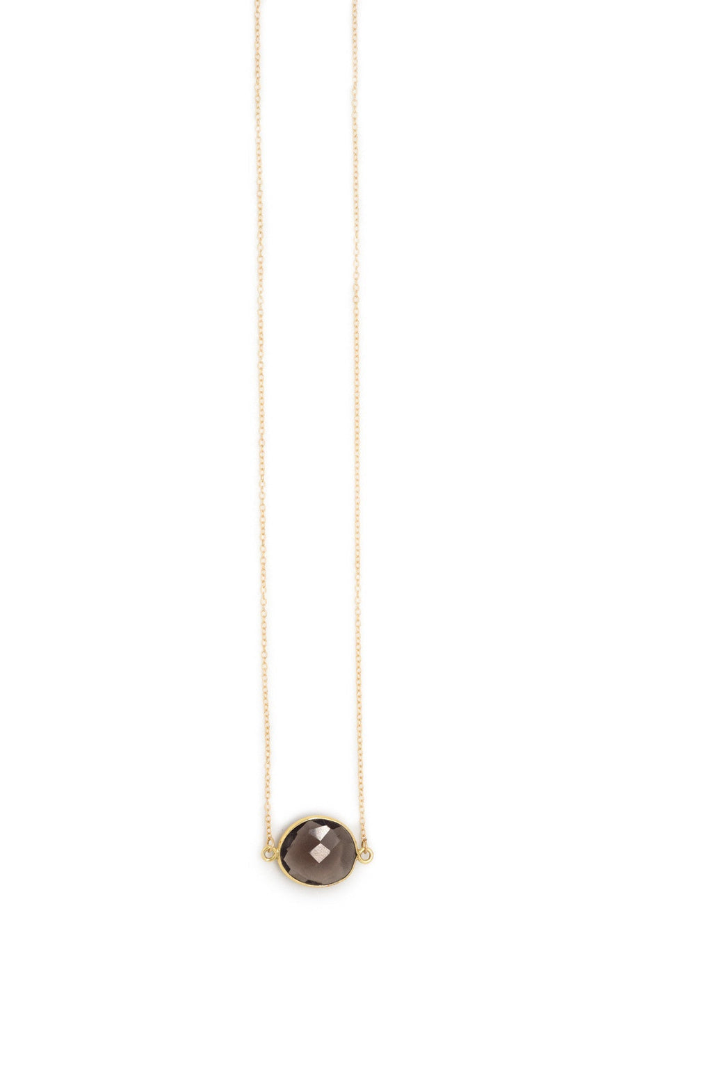 Mrs. Parker Necklace in Smoky Quartz