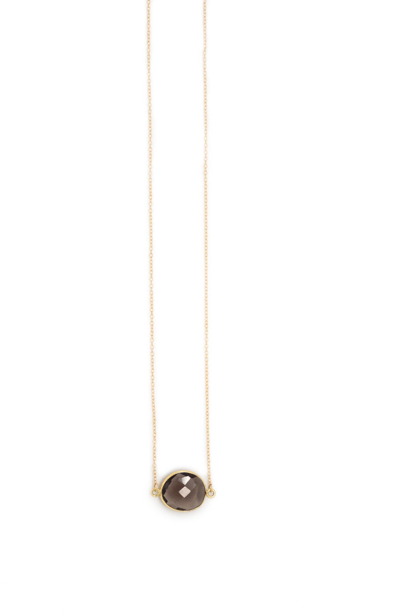 Mrs. Parker Necklace in Smoky Quartz