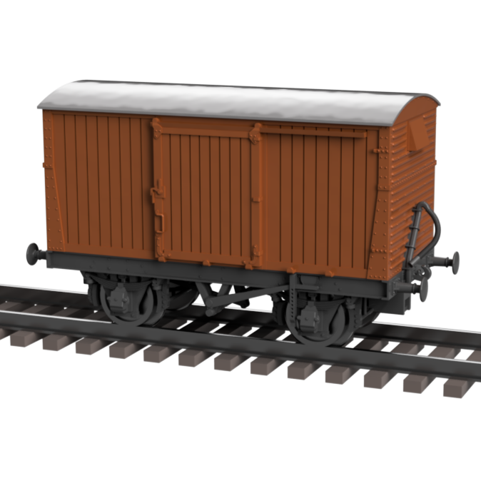 12 Ton Box Van Model Railway Wagon Kit TT Gauge 3mm Scale